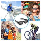 1080P HD Camera Glasses Video Recording Glasses Hands-Free Eyewear Camera for Outdoor Sports, Travel, and Adventures Built-in 32GB TF Card - Retail: $52