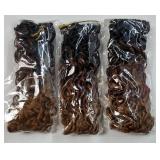 12 Inch Goddess Locs Crochet Hair Crochet Hair for Women Ombre Pre-looped Faux Locs With Curly Ends Synthetic Hair Extension (1B/30/27#) - Retail: $30