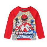 Power Rangers Boys 2 Piece Long Sleeve Shirt and Pants Set for Big Kids