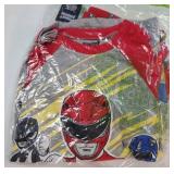 Power Rangers Boys 2 Piece Long Sleeve Shirt and Pants Set for Big Kids