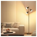 36W LED Tree Floor Lamp, Dimmable Tall Standing Lamp with Remote & Touch Control, 4 Color Temperatures Bright Floor Lamp, 3 Rotatable Light Modern Floor Lamps for Living Room Bedroom Office - Retail: 