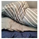Nautica - Twin/Twin XL Comforter Set, Reversible Bedding with Matching Sham, Medium Weight, Dorm Essentials, Oeko-Tex Certified (Heathered Block Grey)