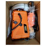 Power Electric Portable Hoist Winch 1500LBS, 3 in 1 Electric Cable Hoist 110V 25 FT with Lifting Strap, Electric Hoist Lift Ceiling Winch for Lifting Towing - Retail: $142