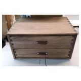 Wood Desktop Storage Cabinet/Workspace Document Office necessity Organizer with 4 Drawers/Home, Office Letter Mail Sorter with 2 Levels/Hold Makeup Box