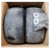 13x5.00-6 Flat Free Lawn Mower Tire and Wheel, 13x5.00-6 Zero Turn Mower Front Solid Tire With 3/4 & 5/8" Grease Bushing and 3.25"-5.9" Adjustable Centered Hub - Retail: $70"