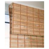 Bamboo Roman Shades - Customer Favorite Light Filtering Blinds for Windows, Premium Quality, Ideal for Home, Squirrel Brown, 28 W X 64" H - Retail: $42"