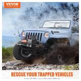 VEVOR Electric Winch, 12V 4500 lb Load Capacity Steel Rope Winch, IP55 1/4 x 39ft ATV UTV Winch with Wireless Handheld Remote & 4-Way Fairlead for Towing Jeep Off-Road SUV Truck Car Trailer Boat - Ret