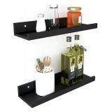Wall Floating Shelves Set of 2, Modern Black Ledge Shelves for Storage and Display, Ideal for Bathroom, Bedroom, Kitchen, and Living Room Wall Decor