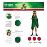 Franco Elf The Movie Buddy Holiday Christmas Kids Bedding Soft Cozy Hooded Throw Blanket, 30 in x 50 in, (Officially Licensed Product)