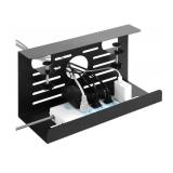 16 Inch Clip-On Desk Cable Organizer, Power Cord Management Tray, No Drilling Required, Open Ventilation, for Office, Home