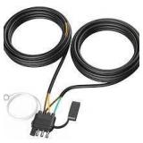 4 Pin 5 Wire Trailer Wiring Harness, daitoku 26FT Trailer Wiring Harness Kit 4 Pin Trailer Connector with Jacketed Cable for Both-Side Taillights of Rewiring Truck RV Trailer Boat