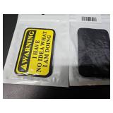 Lor of 2 Warning I Have No Idea What I am Doing Patch, Funny Hook & Loop Embroidered Tactical Applique Patch, 1PC Embroidered Patches for Clothes, Backpacks,Tactical Vest, Air Soft, Jackets (Y2)