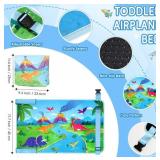 Airplane Seat Extender for Kids, Toddler Airplane Bed, Travel Essentials for Kids, Dinosaur