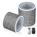 HP152 HP102 Replacement Filter for Shark Air Purifier HP152 & HP102 & HP102PET & HC452 & HP132 & HC450,3-in-1 H13 True HEPA Activated Carbon Pre-Filter, Compare Part #HE1FKPET, HE1FKBAS