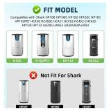 HP152 HP102 Replacement Filter for Shark Air Purifier HP152 & HP102 & HP102PET & HC452 & HP132 & HC450,3-in-1 H13 True HEPA Activated Carbon Pre-Filter, Compare Part #HE1FKPET, HE1FKBAS