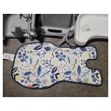 Fisher-Price SpaceSaver High Chair Navy Foliage, portable infant-to-toddler dining chair and booster seat with easy clean up features