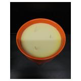 20 oz Orange Buddha Head Aromatherapy Candle, Pumpkin Scent, 3-Wick Soy Wax Candle for Relaxation and Meditation, Decorative Candle for Home Decor, Stress Relief Candle