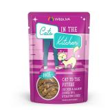 Cats in the Kitchen Pate Cat to the Future Chicken & Salmon Dinner in a Hydrating Puree Wet Cat Food  3 oz.  Case of 12 BB Sept 27 2025 - Retail: $37