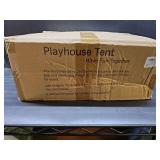 Kids Play Tent Playhouse Indoor Tent for Kids Boys Toddler, Large Castle Play House Bed Tents Spaceship Outer Space Rocket Blue