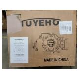 Tuyeho Retractable Garden Hose Reel 100FT, Wall Mount Heavy Duty Water Hose Reels with Automatic Slow Rewind System, Outdoor Hoses Reel with 2 Hose Nozzles for Garden Watering, Car Wash, Pet Shower