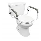 Carex Toilet Safety Frame - Toilet Safety Rails With Adjustable Width - Toilet Rails For Elderly, Handicap, Home Health Care Equipment After Surgery, Supports 300lbs