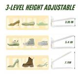 12 Pack Shoe Slots Organizer, Shoe Stackers Organizer for Closet Adjustable Shoe Holder