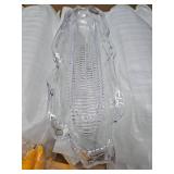 9 Pack Plastic Corn Trays Transparent Corn Dishes with 18 Pieces Stainless Steel Corn Holders on the Cob Skewers Cob Dinnerware