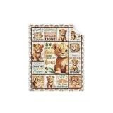 Just a Girl Who Loves Lions Plush Lightweight Flannel Throw Blanket 40 in. x 50 in. "