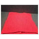 Handmade Red Knit Vest with Gold Buttons Size M - Retail: $25