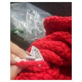 Handmade Red Knit Vest with Gold Buttons Size M - Retail: $25