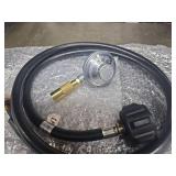 MOASKER Upgraded Grill Regulator Replacement Parts with 5 FT Propane Adapter Hose Kits for Blackstone 17" & 22" Tabletop Griddles Blackstone Regulator and Propane Hose Kits 1lb to 20lb Converter"