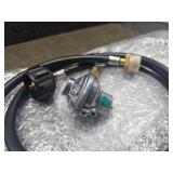 MOASKER Upgraded Grill Regulator Replacement Parts with 5 FT Propane Adapter Hose Kits for Blackstone 17" & 22" Tabletop Griddles Blackstone Regulator and Propane Hose Kits 1lb to 20lb Converter"