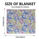 Wesan Gaming Gamer Glow in The Dark Blanket Boys Kids Teens Birthday Christmas Easter Age 1 to 13 Video Game Toys Fun Fluffy Plush Throw 50"x60"