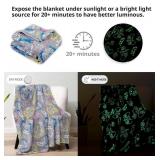 Wesan Gaming Gamer Glow in The Dark Blanket Boys Kids Teens Birthday Christmas Easter Age 1 to 13 Video Game Toys Fun Fluffy Plush Throw 50"x60"