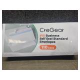 CreGear #10 Business Self-Seal Envelopes - 110 Pack