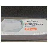 CreGear #10 Business Self-Seal Envelopes - 110 Pack