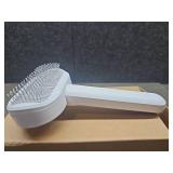 ZEWZE Self Cleaning Cat Brush Air Cushion Massager Brushes Airbag Massage Comb Brush for Long or Short Haired Cats Dogs Removes Loose hair & Tangles, Promote blood circulation (White+Blue)