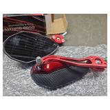for motorcycle side mirror Scooter Rearview Mirror,Pair 8mm 10mm Universal Motorbike Motorcycle Aluminum Alloy Rearview Mirror Rear View Side Mirrors(Red)