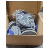 4 PCS Lawn Mower Blade Sharpener Universal Multi-Sharp Rotary Lawnmower Sharpen for Power Drill Hand Drill and Lawn Mower Blade Balancer