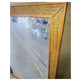 Sorbaria Rectangle Rattan Mirror, 30 in. x 40 in.  - Retail: $230