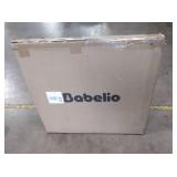Babelio 29.7-46.5 inch, No Bottom Bar, Baby/Dog Gate for Stairs, House & Doorways, Auto Close with Large Walk Thru Door, White