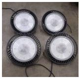 Industrial LED 12 inch High Bay Light Fixtures - Set of 4 - Retail: $180