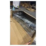 4-Tier Wire Shelving Unit (missing set of Poles) Open Box, good for replacement shelves, wheels included - Retail: $0