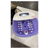 Foot Spa Bath Massager with Heat Bubbles and Vibration Massage and Jets (salt not included) - Retail: $0