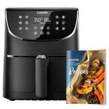 Cosori 5.8 Quart Air Fryer  CP158-AF  Max Xl Large Air Fryer with 100 Recipes  11 One-Touch Digital Presets  Nonstick & Dishwasher-Safe Square Basket - Retail: $234