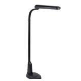 OttLite Tattoo Artist 24 Watt Floor Lamp with Flexible Neck and Weighted Base  Black - Retail: $247