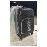 Kenneth Cole REACTION Chelsea Chevron Quilted Luggage, Black, 20-Inch Carry On - Retail: $0