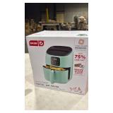 Dash Tasti-Crisp Digital Air Fryer with AirCrispÂ® Technology, Custom Presets, Temperature Control, and Auto Shut Off Feature, 2.6 Quart - Aqua (B08QQRH2Z9) - Retail: $150