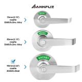 ANNFUZ Vacant Occupied Bathroom Door Handle Lock,Privacy Lever with Large Indicator,in-Use or Vacancy Indication Occupied Deadbolt,Commercial Door Handle Lock for Public Restrooms(Satin Nickel)