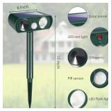 4 Pcs Solar Ultrasonic Animal Repellent